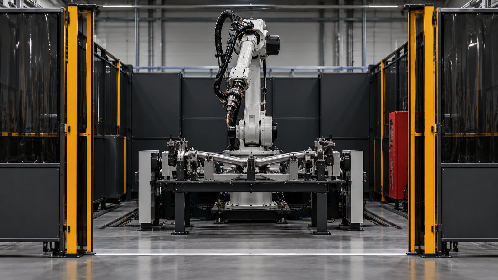Robotergestützte Fertigungszelle